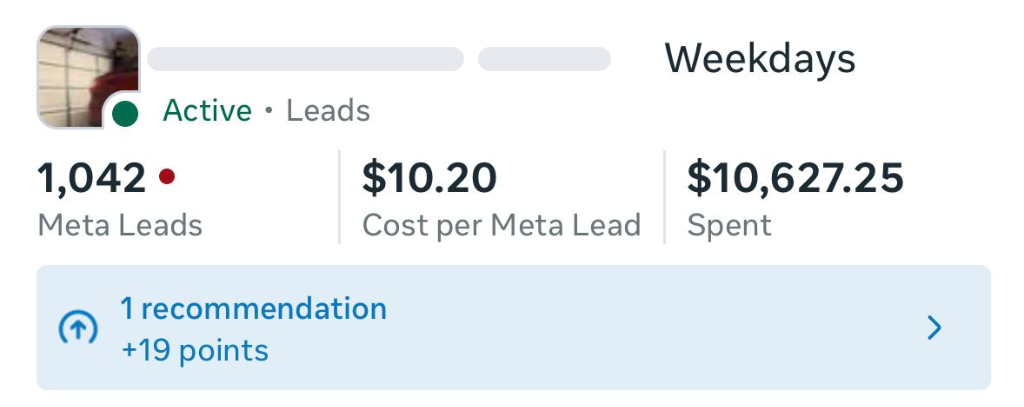 Campaign results for Home Repair Specialists
